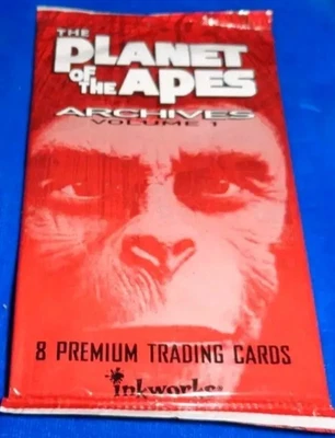 El PLANETA DE LOS ARCHIVOS SIMIOS Volumen 1 Paquete de Tarjetas Coleccionables Premium Foto 1 de 3