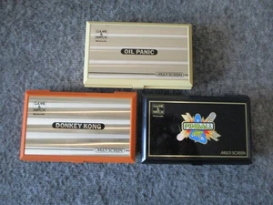 NINTENDO GAME & WATCH MULTI SCREEN OIL PANIC + DONKEY KONG + FLIPPER - 80er KONSOLEN - Bild 1 von 20