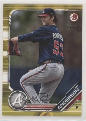 2019 Bowman Prospects Gold /50 Ian Anderson #BP-47 - Image 1 of 2