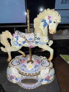 Vtg San Francisco Music Box Co. Musical Carousel Horse - 20th Anniversary RARE - Picture 1 of 4