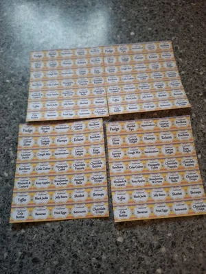 Dolls House Miniature Sweet Lables Perfect For Shop See Description - Image 1 of 2