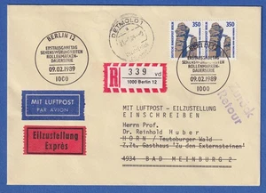 Berlin 1989 Externsteine Mi.-Nr. 835 waag. Paar auf FDC - Bild 1 von 1