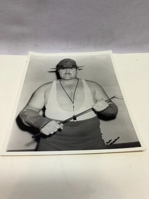 Foto promocional Sergeant Slaughter 8x10 blanco y negro WWF lucha libre Foto 1 de 3