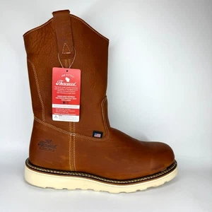 Stivali da lavoro Thorogood 814-4208 uomo 11" pelle mocassino punta anti sicurezza taglia 12 2E - Foto 1 di 23