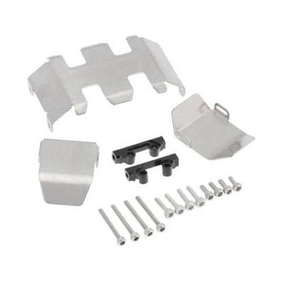 1/24 Durable Steel Axle Skid Guards Plate Set For Axial SCX24 AX90081 RC Car - Image 1 of 4