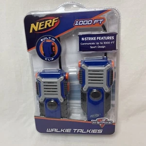 NERF Walkie Talkies for Kids N-Strike Powerful 1000 Ft Range Sport Design - Picture 1 of 7
