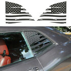 Kohlefaser-Stil Heckscheibe Flaggen Aufkleber passt für Dodge Challenger