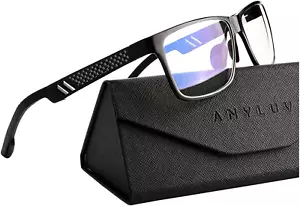 ANYLUV Blue Light Blocking Glasses Men Computer Gaming Glasses Lightweight - Picture 1 of 12