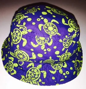 Cappello a secchiello reversibile Toby verde e blu per bambini - Foto 1 di 2