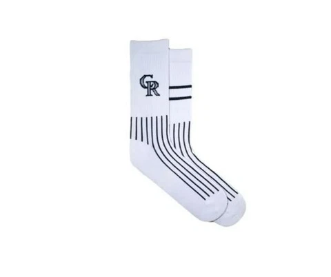 Colorado Rockies Uniform Socks Home Crew Mens Large Size 6-12 MLB Cover