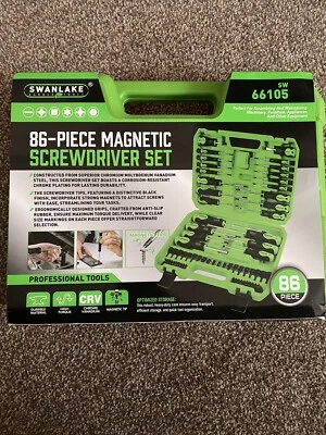 SWANLAKE 86PCS Magnetic Screwdrivers Set With Plastic Ranking Boxed - Image 1 of 2