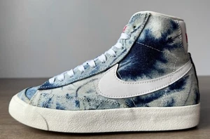 Nike Blazer Mid 77 Denim White Sail Blue Shoes DV2182-900 Womens Size 6.5 - Picture 1 of 10