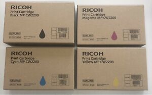 4 X Original Ink Ricoh Mp CW2200 CW2201/841635 841636 841637 841638 Ink Set