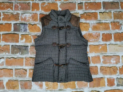 *CHEVIGNON DAMEN VINTAGE WINTER WESTE*KARIERT*LEDER*CASUAL*GR: S*TIP TOP - Bild 1 von 4