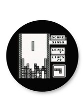 Keyring keychain ø45mm tetris arcade retro game video game