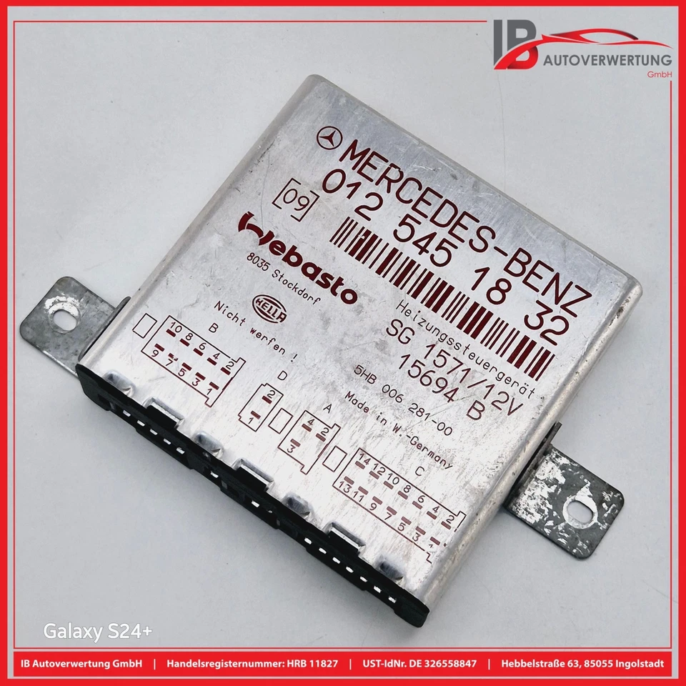 MERCEDES-BENZ S-KLASSE W140 Steuergerät Standheizung 0125451832 WEBASTO HELLA - Bild 1 von 4