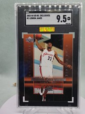 2003-04 Upper Deck Rookie Exclusives LeBron JAMES #1 SGC 9.5 MBA Gold RC