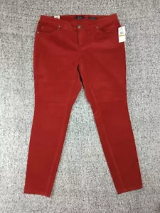 Jessica Simpson Forever Skinny Corduroy Jeans Burgundy Size 16W Juniors Pants - Bild 1 von 16