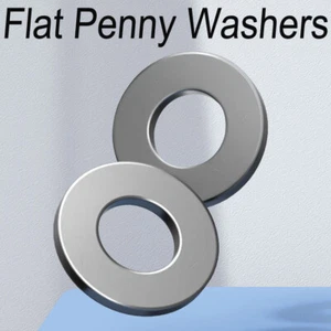 A2 Stainless Steel Penny Repair Washers Mudguard Washer M1.6 M2 M3 M4 M5 M6-M36 - Picture 1 of 6