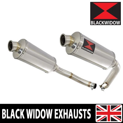 CBF 1000 2006-2011 Twin Exhaust Silencers 300mm Oval Stainless 300SS - Image 1 of 4