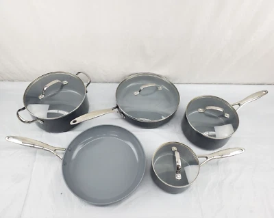 PREOWNED 9 Piece GreenPan Pro ceramic Non-stick with Magneto2 Induction Tech - Image 1 of 2