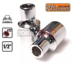 RICHMANN C1543 Chrome-Vanadium 13mm 12-Piece Square 1/2" Socket - Picture 1 of 3