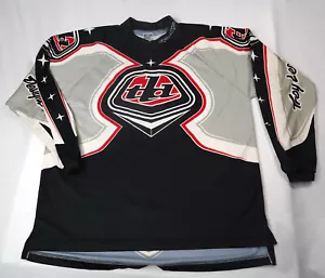 Troy Lee Design Ltd Jersey Men Size L Blue Gray Red Motor Cross - Foto 1 di 13
