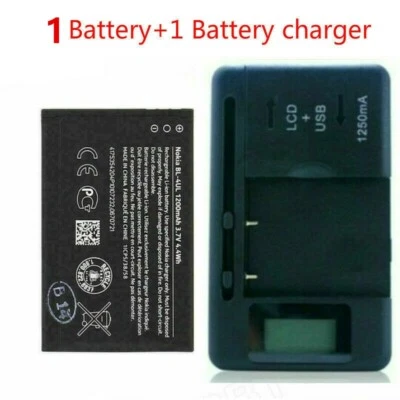 Nuevo Para Nokia BL-4UL BL4UL 225 230 3310 Asha 500 1200MAH Batería + Cargador Foto 1 de 4