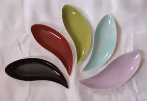 Juego de 5 platos de cerámica de lágrima Carlton Ware de colección - raros - Imagen 1 de 12