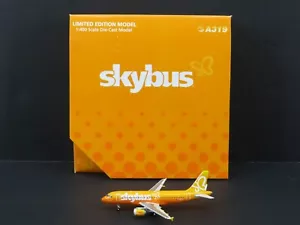 1:400 Scale Gemini Jets GJSKV801 Die-Cast Skybus Airbus A319 Aircraft N521VA - Picture 1 of 14