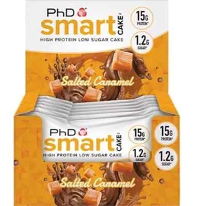 PhD Nutrition Smart Bars Salted Caramel High Protein Snack 12 x 60g - Picture 1 of 3