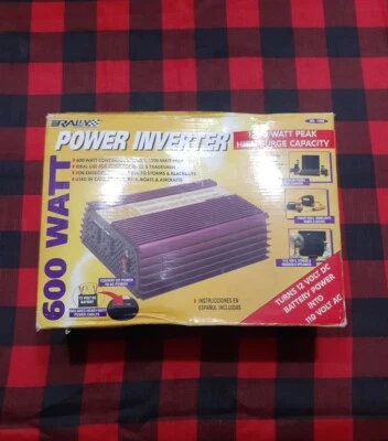 Vintage Rally 600 watt Power Inverter Open Box New Unused - Image 1 of 4