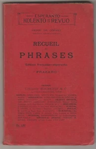 Recueil de phrases Edition française - esperanto du "Frazaro" Henri de Coppet - Bild 1 von 1