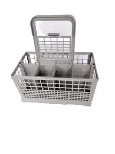 Dishwasher Cutlery Basket Universal Grey With Handle New 24x14x12cm New - Picture 1 of 9