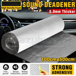 1Mx5M Sound Deadener Roller Car Insulation Mat Heat Shield Noise Adhesive Foam - Picture 1 of 12