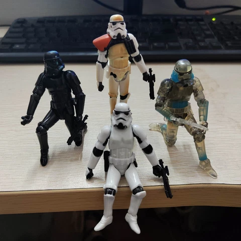 Lot of 4pcs 3.75" Star Wars Shadow Stormtrooper OTC Trooper Sandtrooper Figure Cover