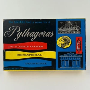 MCM Vintage 1961 Pythagoras 179 Puzzle Games Tangrams #125 Tryne Complete EUC - Picture 1 of 22
