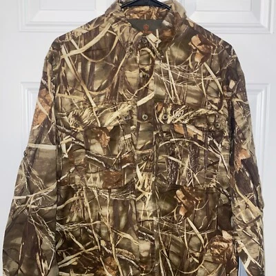 Game Winner Realtree Xtr Long Sleeve Mens Medium Camo Button Down Shirt Hunting - Image 1 of 4