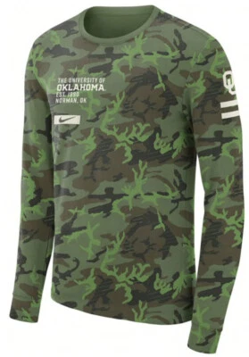Nike Men’s Oklahoma Sooners Military Appreciation Long Sleeve Jersey Shirt XL - Image 1 of 4