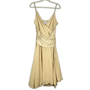 Papell Boutique Abend Vintage Seide Midikleid Größe 10 Fee NEU Deadstock Y2K - Bild 1 von 9