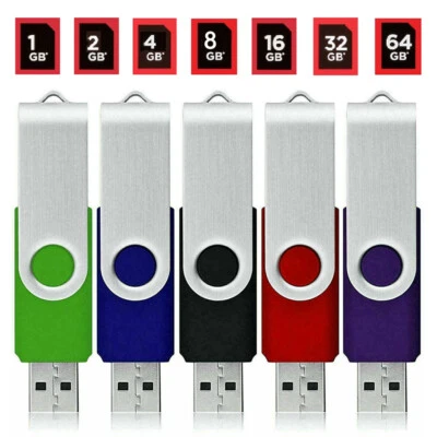 5 Pack USB Flash Drive USB 2.0 Memory Sticks Pendrive Thumb Drive USB Drive LOT - Image 1 of 4