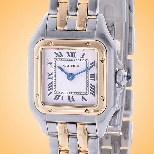 Cartier Panthère Small Size Quartz Yellow Gold / Steel Ladies Watch W25029B6 - Image 1 of 4