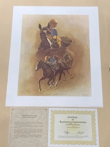 Fred Stone signed Lithograph Northern Dancer Hartack Shoemaker 144 / 950 COA - Picture 1 of 7