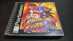 Street Fighter Collection Capcom Sony Playstation 1 PS1 ¡COMO NUEVO estado COMPLETO! - Imagen 1 de 5