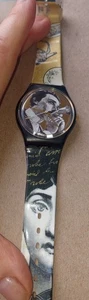 Vintage 92'Baiser D'Antan Gold Swiss Made Swatch Watch *As is Please Read 1990s - Imagen 1 de 4
