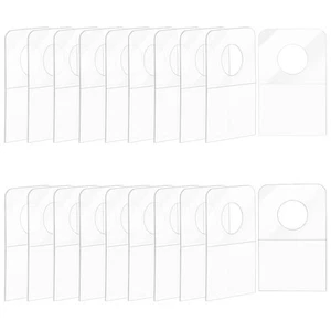 600 Pieces Slot Hole Hang Tabs Plastic Adhesive Hang Tags Hook Wall Merchandi... - Picture 1 of 8
