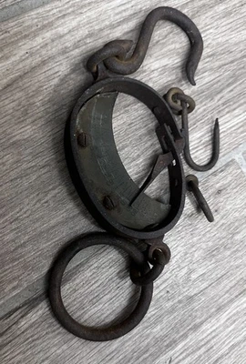 Vintage 19th Century Buffalo Hide Germany Trapper Scale - Image 1 of 4