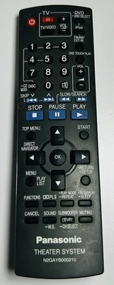 Sistema de cine en casa Panasonic remoto N2QAYB000210 -- probado, funciona Foto 1 de 3