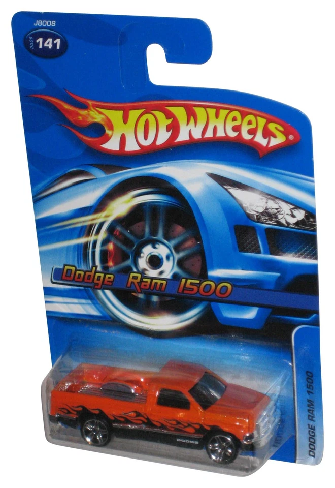 Hot Wheels Dodge Ram 1500 (2006) Mattel Orange Toy Truck #141 - (Plastic Small D - Image 1 of 1