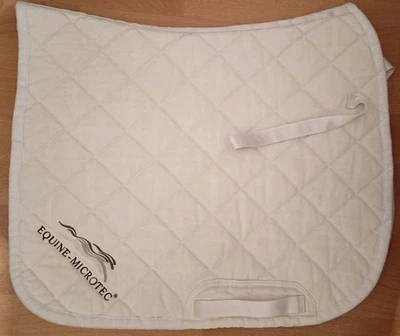 Dressur Schabracke Creme-Weiß-Silver, Full, von Equine-Microtec Baumwolle Canvas - Bild 1 von 4